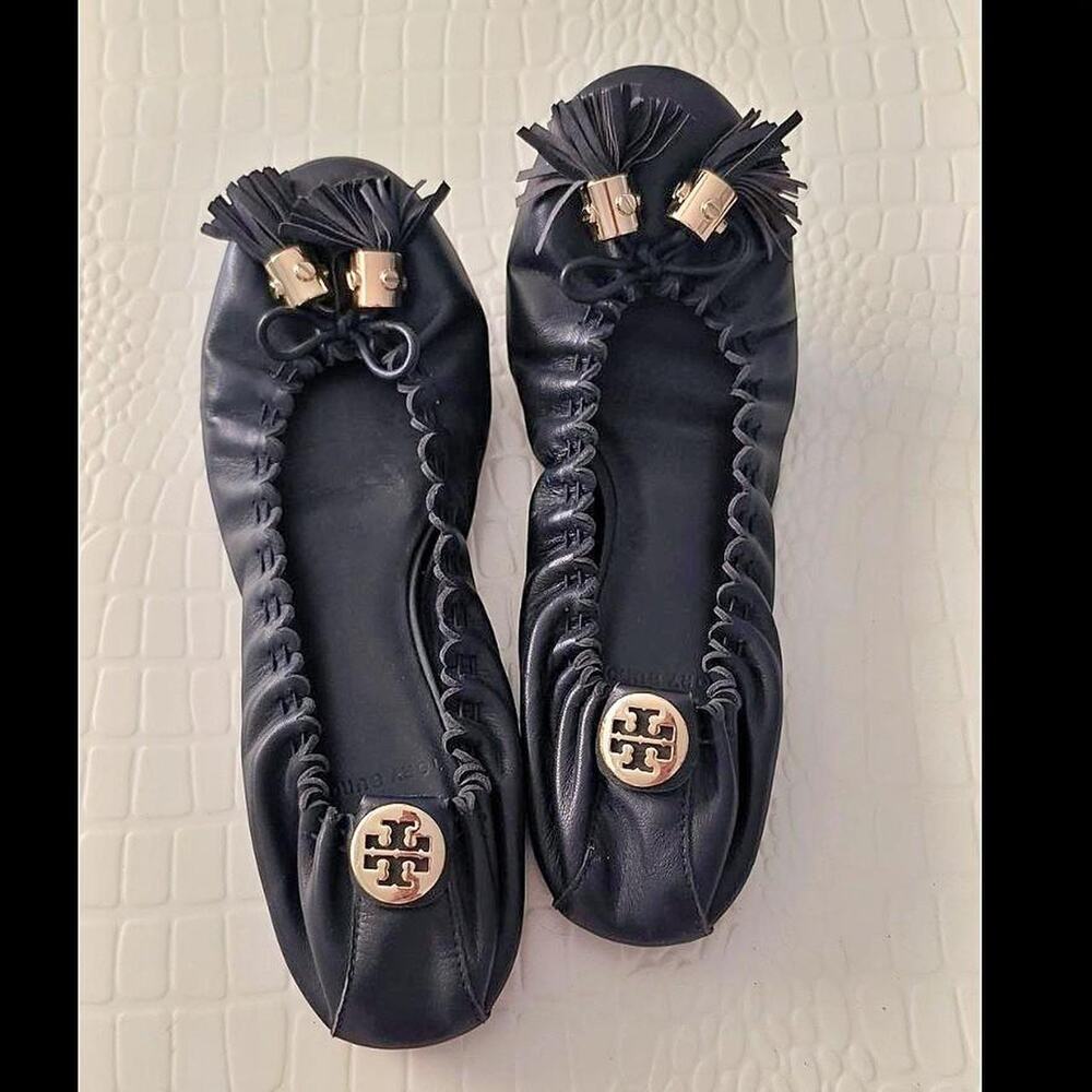 Tory burch reese tassel ballerina